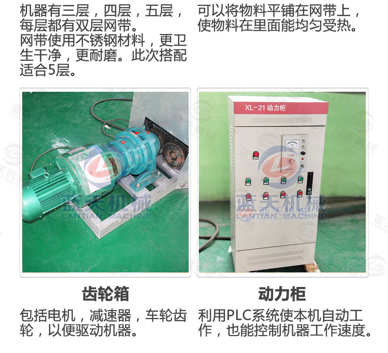 檸檬片網(wǎng)帶烘干機產(chǎn)品細節(jié)